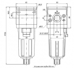 Фильтр серия 173 (17301A, 17301B, 17301E) Типоразмер 3. Присоединения G3/8”, G1/2”, G3/4”
