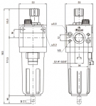 Маслораспылитель 17203A и 17203B Типоразмер 2. Присоединения G1/4”, G3/8”