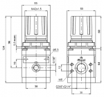 Регулятор давления 17202 A(B), 17222 A(B) Типоразмер 2. Присоединения G1/4" и G3/8"