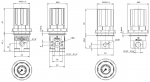 Регуляторы давления 17022, 17122, 17129 со встроенным манометром Типоразмер 1. Присоединения G1/8" и G1/4"